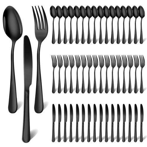 410 Edelstahl Besteck-Set, plattiert, mehr Farben zur Auswahl, 48Pcs/Box, Box