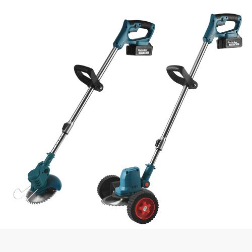 Metal & Plastic Electric Lawn Mower Rechargeable blue PC