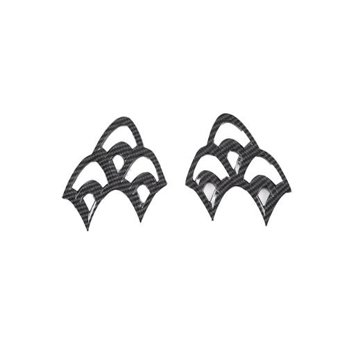 ABS Vehicle Decorative Frame two piece Carbon Fibre texture Set