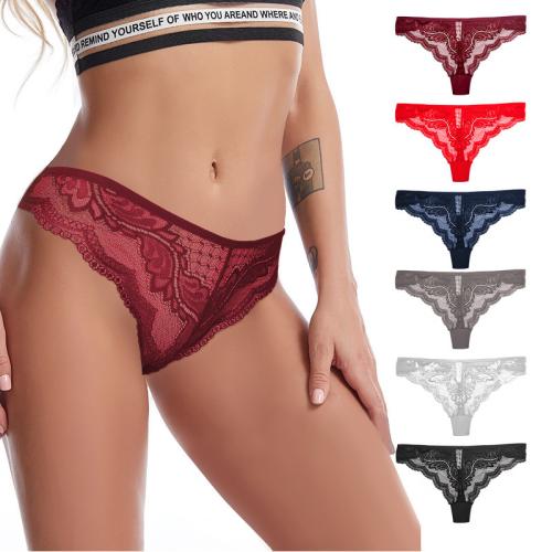 Polyamide & Spandex Sexy T-back & breathable Solid PC