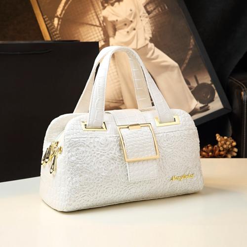 PU Leather Easy Matching Handbag durable & large capacity crocodile grain PC
