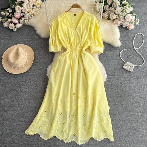 Tissu mixte Robe d’une seule pièce Solide plus de couleurs pour le choix : pièce
