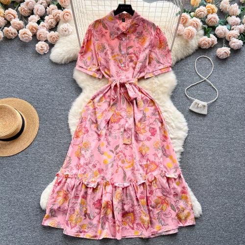 Tissu mixte Robe d’une seule pièce Imprimé Frissons plus de couleurs pour le choix : pièce