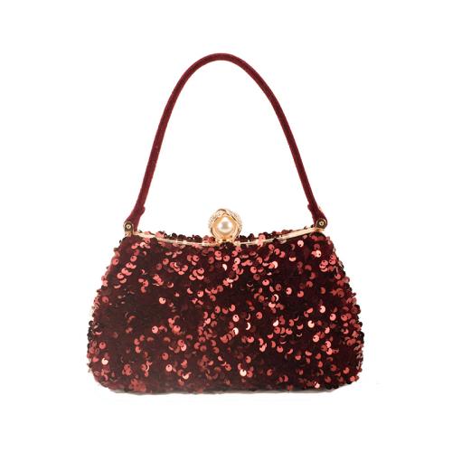 Sequin & Polyester Easy Matching Clutch Bag with rhinestone PC