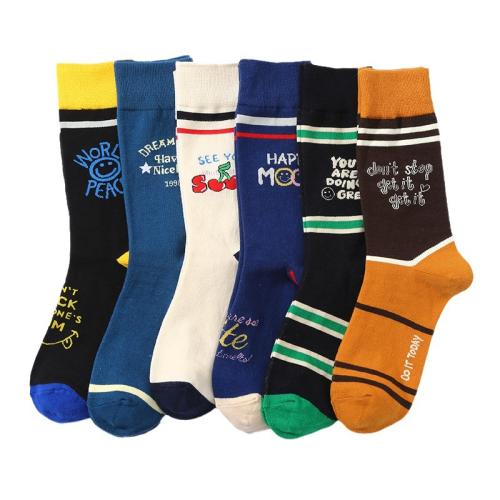Coton Chaussettes unisexes pour les genoux jacquard couleur et motif différents pour le choix : Paire