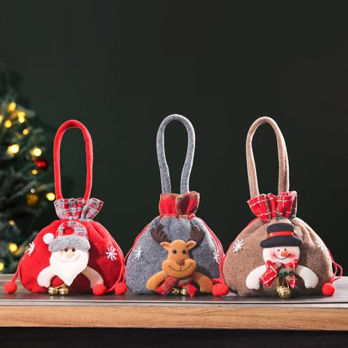 Peluche Sac cadeau de Noël couleur et motif différents pour le choix pièce