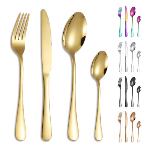 410 Stainless Steel Cutlery Set durable & multiple pieces plated Set
