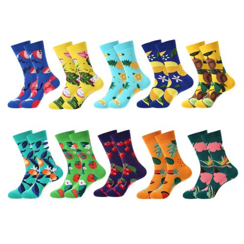 Coton Chaussettes unisexes pour les genoux jacquard couleur et motif différents pour le choix : Paire