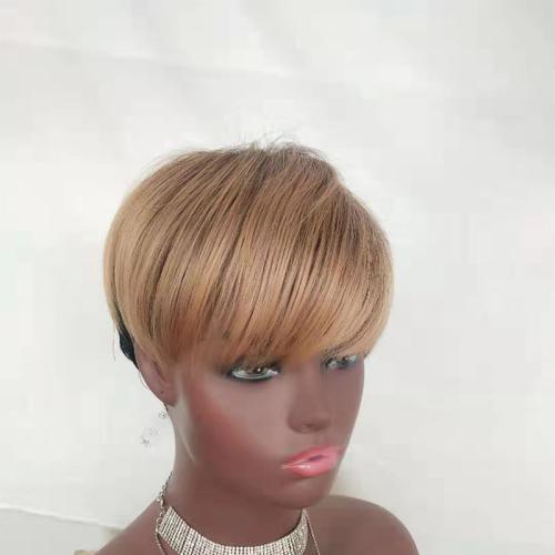 High Temperature Fiber short hair Wig Can NOT perm or dye gold PC