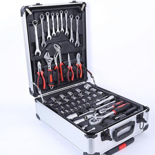Tool Set with Tool Box Household Tool Kit General Home/Auto Repair Tool Set Storage Case Socket Wrench Sets for Home Maintenance Perfect for Handyman Homeowner Dryer (Silver)