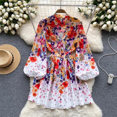 Tissu mixte Robe d’une seule pièce Imprimé Frissons plus de couleurs pour le choix pièce