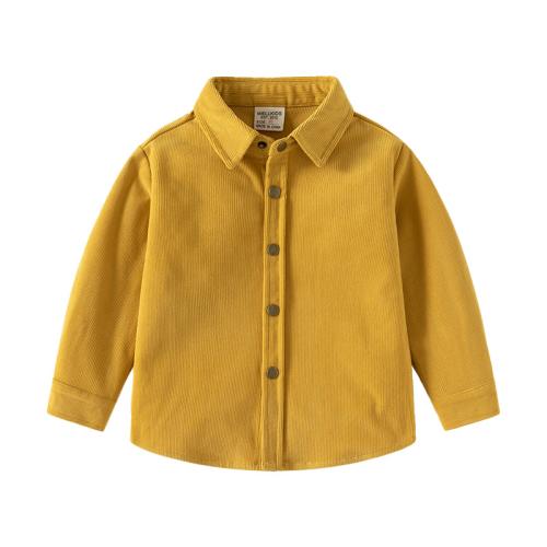Corduroy Children Shirt Solid PC