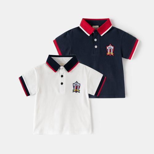 Cotton Children Polo Shirt for boy embroidered PC