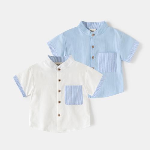 Cotton Boy Shirt & with pocket printed PC
