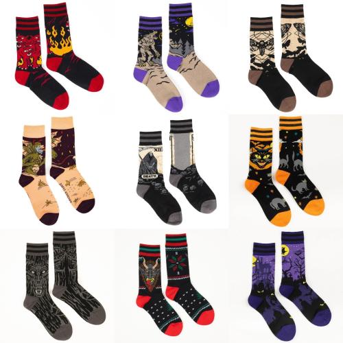 Coton Chaussettes unisexes pour les genoux jacquard couleur et motif différents pour le choix : Paire