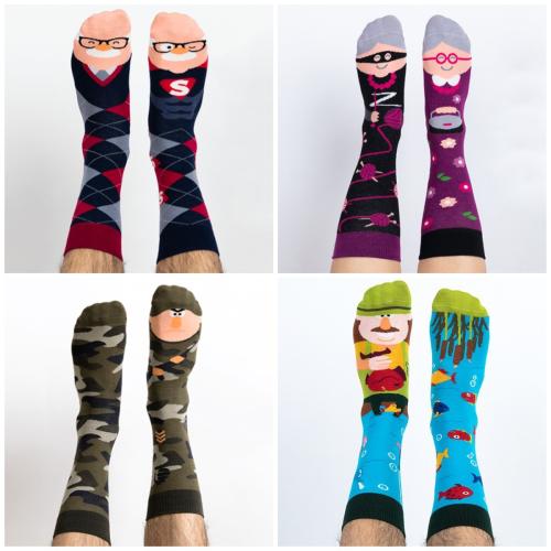 Coton Chaussettes unisexes pour les genoux jacquard couleur et motif différents pour le choix : Paire