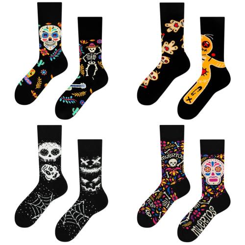 Coton Chaussettes unisexes pour les genoux jacquard couleur et motif différents pour le choix : Paire
