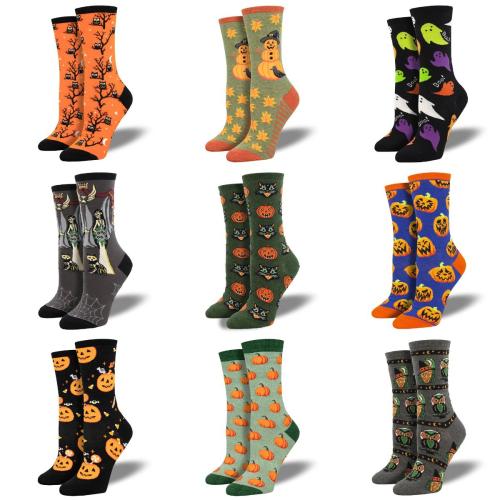 Coton Chaussettes unisexes pour les genoux jacquard couleur et motif différents pour le choix : Paire