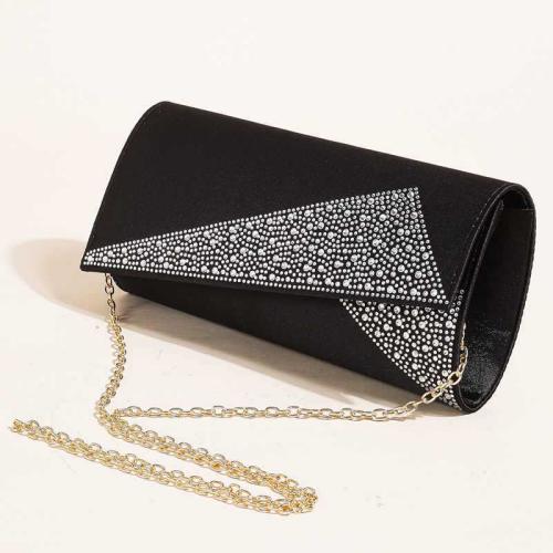 Polyester Envelope & Easy Matching Clutch Bag with chain & with rhinestone PC
