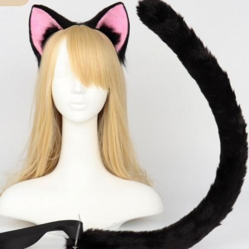 Plush Easy Matching Costume Accessories black and pink PC