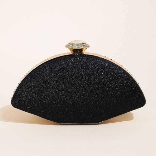 Polyester Easy Matching Clutch Bag with chain & with rhinestone PC
