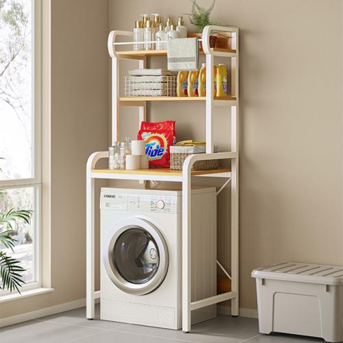 Steel & Wood Multilayer Shelf durable painted white PC
