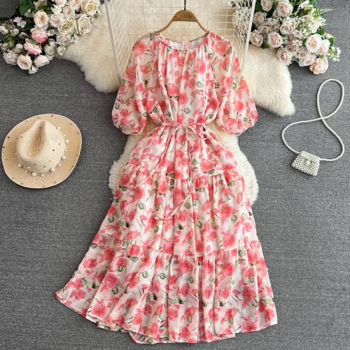 Tissu mixte Robe d’une seule pièce Imprimé Frissons plus de couleurs pour le choix : pièce