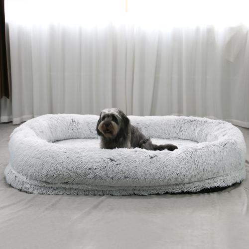 Plush & Sponge Pet Bed hardwearing Solid PC
