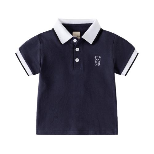 Cotton Boy T-Shirt embroidered Cartoon PC