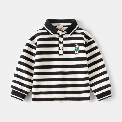 Cotton Children Polo Shirt for boy embroidered Cartoon PC