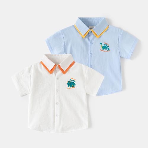 Cotton Boy Shirt printed Dinosaur PC