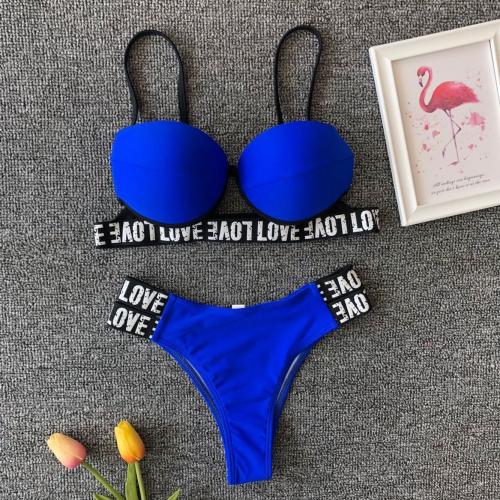 Polyamid & Spandex Bikiny Písmeno Blu Nastavit