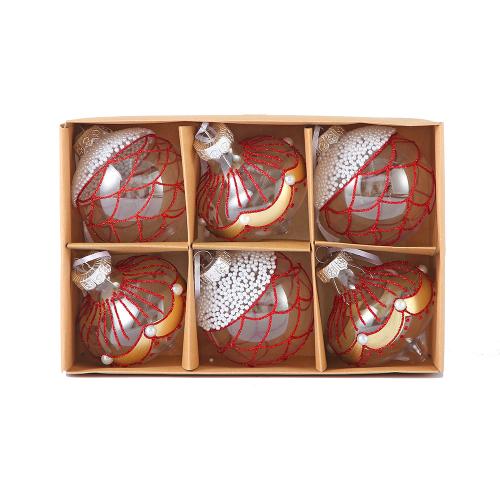 Plastique Boules de décoration de Noël modèle différent pour le choix plus de couleurs pour le choix Boîte