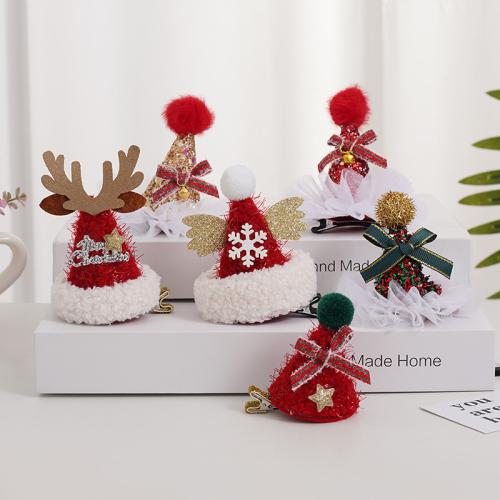 Niet-geweven stoffen & Pvc & Gaas Kerst haaraccessoires Pailletten verschillende kleur en patroon naar keuze stuk