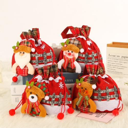 Tissus non tissés Sac cadeau de Noël couleur et motif différents pour le choix pièce