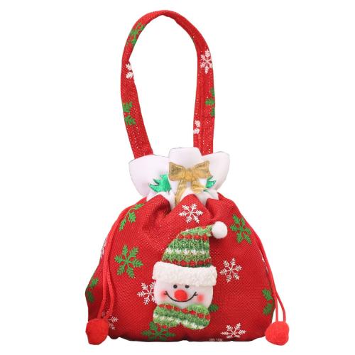 Chiffon Sac cadeau de Noël couleur et motif différents pour le choix pièce
