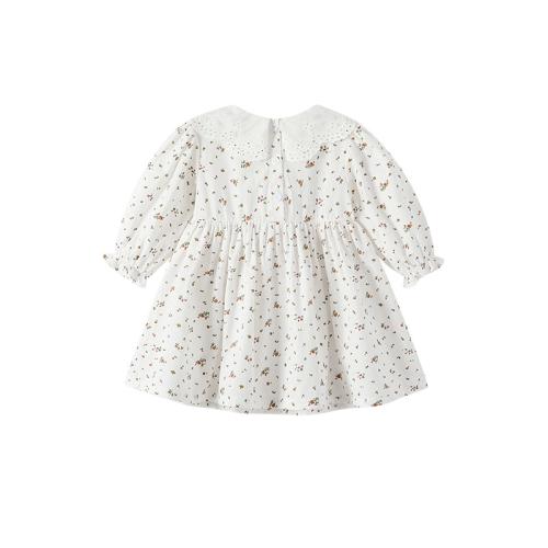 Coton Robe d’une seule pièce de fille Coton Imprimé Frissons Blanc pièce
