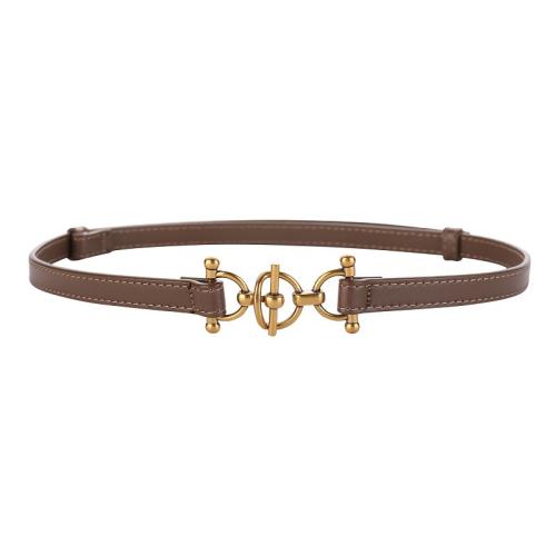 Split Leather & Zinc Alloy Easy Matching Fashion Belt Solid PC