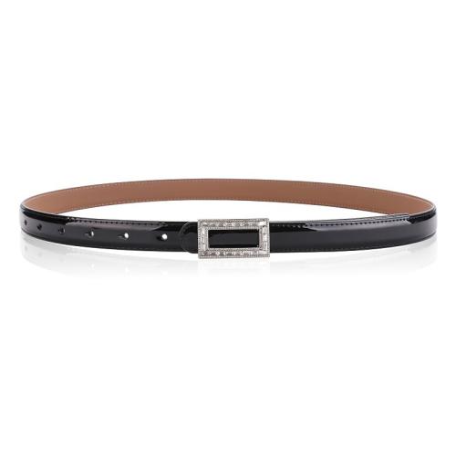Split Leather & Zinc Alloy & Rhinestone Easy Matching Fashion Belt Solid PC