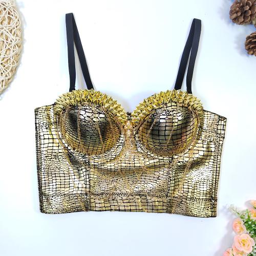 Polyester Camisole & skinny gold PC