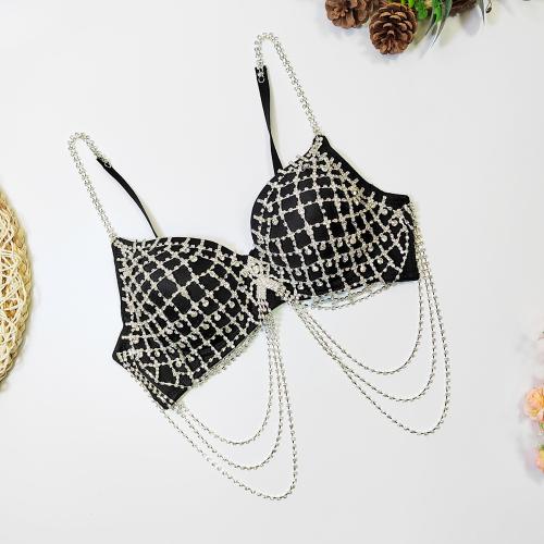 Polyester Camisole & skinny & with rhinestone PC