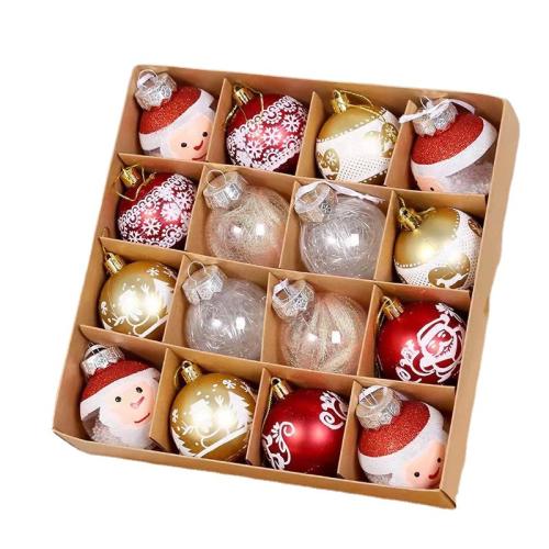 Plastique Boules de décoration de Noël modèle différent pour le choix plus de couleurs pour le choix Boîte