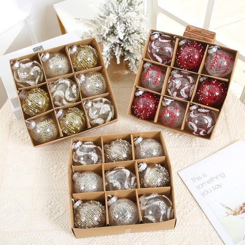 Plastique Boules de décoration de Noël plus de couleurs pour le choix Boîte
