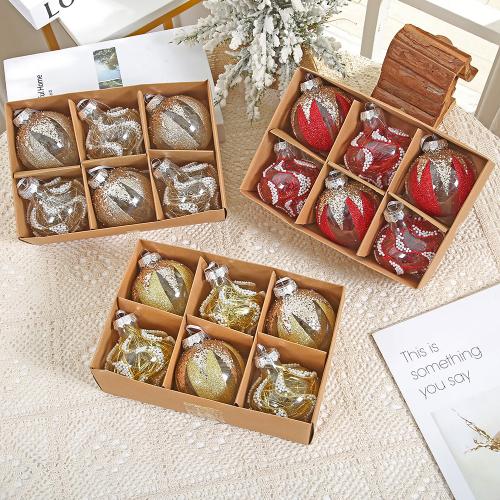 Plastique Boules de décoration de Noël plus de couleurs pour le choix Boîte