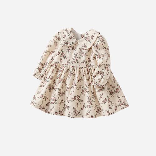 Cotone Dívka Jednodílné šaty Stampato Třes Meruňka kus