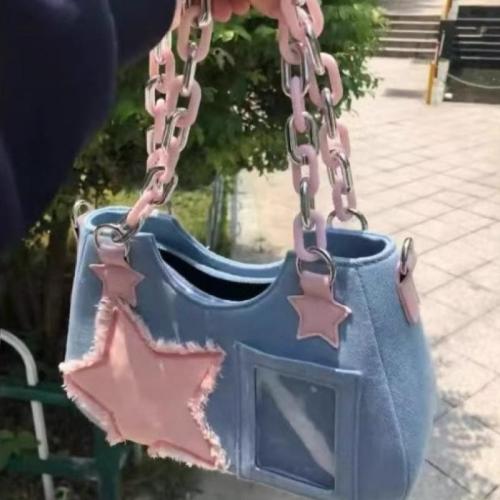 Denim Easy Matching Handbag Pentangle PC