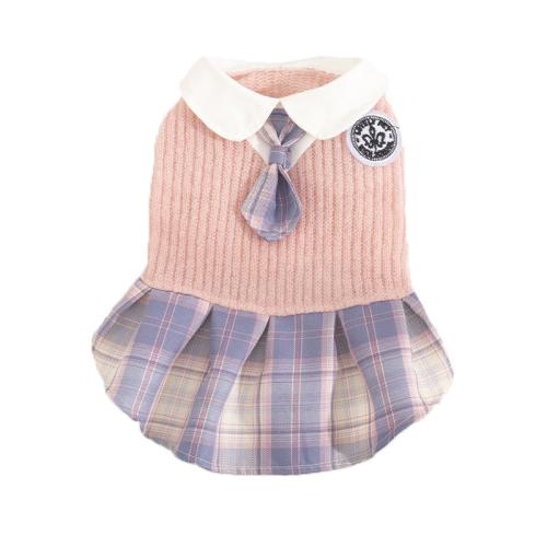 Polyester Pet Dog Clothing & breathable pink PC