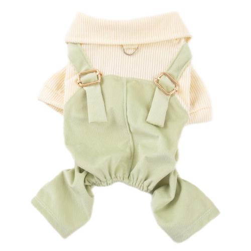 Polyester Pet Dog Clothing & breathable green PC