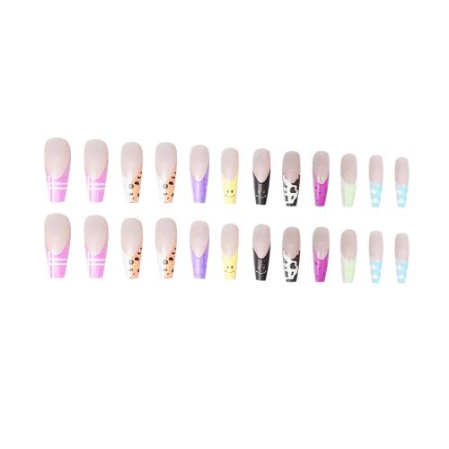 El plastico Uñas postizas, patrón diferente para la elección, multicolor, Conjunto