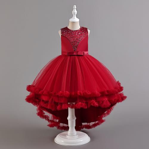 Polyester Robe d’une seule pièce de fille Patchwork plus de couleurs pour le choix pièce